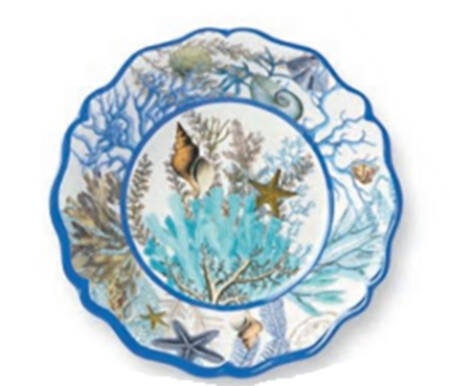 Blue Lagoon (Melamine) 8" All Purpose Bowl