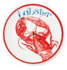 Beach House Lobster (Melamine) Salad/Dessert Plate