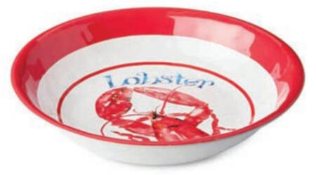 Beach House Lobster (Melamine) 13" Pasta Serving Bowl