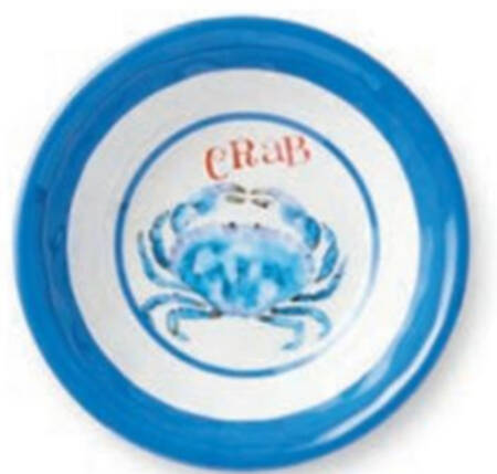 Beach House Crab (Melamine) 7" All Purpose Bowl