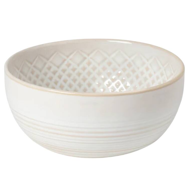 Cristal White 8" Round Serving Bowl