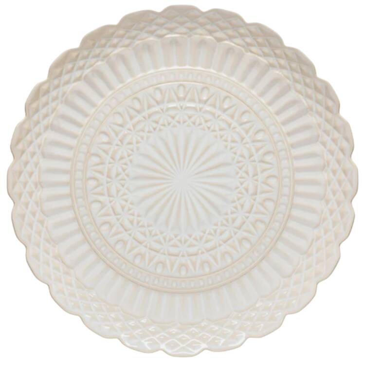 Cristal White 15" Chop Plate (Round Platter)