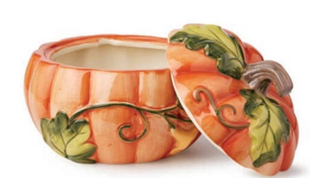 Harvest Fields Figural Covered Soup & Lid