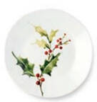 Holly and Vines Salad/Dessert Plate