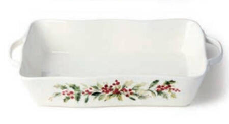 Holly and Vines 16" Rectangular Baker