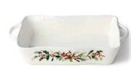 Holly and Vines 14" Rectangular Baker