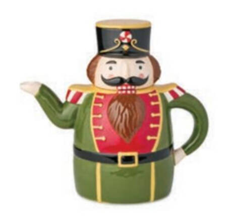 Nutcracker Parade Figural Teapot & Lid