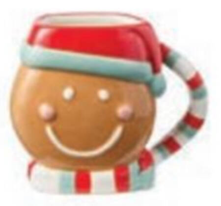 Festive Christmas-Gingerbread Figural Mug