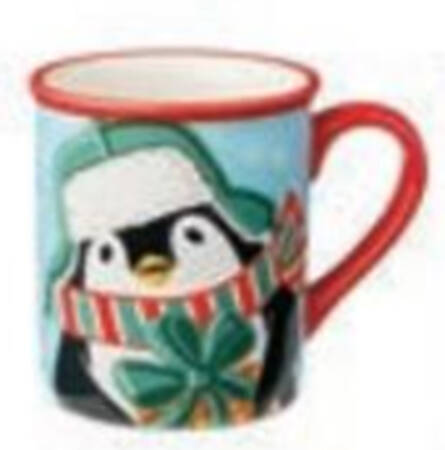 Festive Christmas Penguin Mug