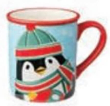 Festive Christmas Penguin Mug