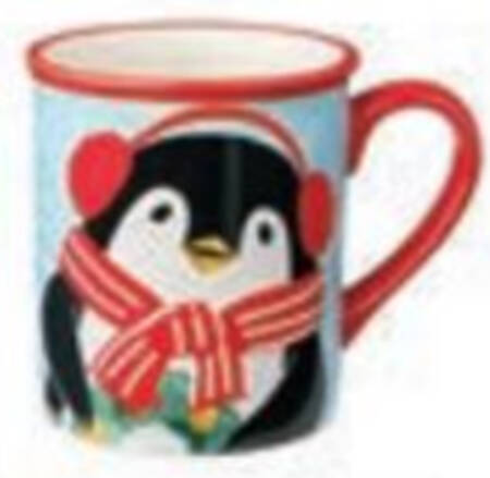 Festive Christmas Penguin Mug