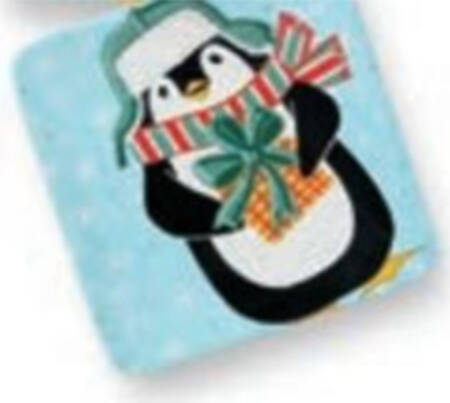 Festive Christmas Penguin Canape Plate