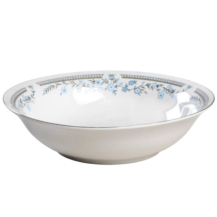 CX877 Platinum Trim 8" Round Vegetable Bowl