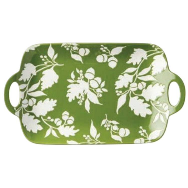 Autumn Meadows 14" Rectangular Handled Tray