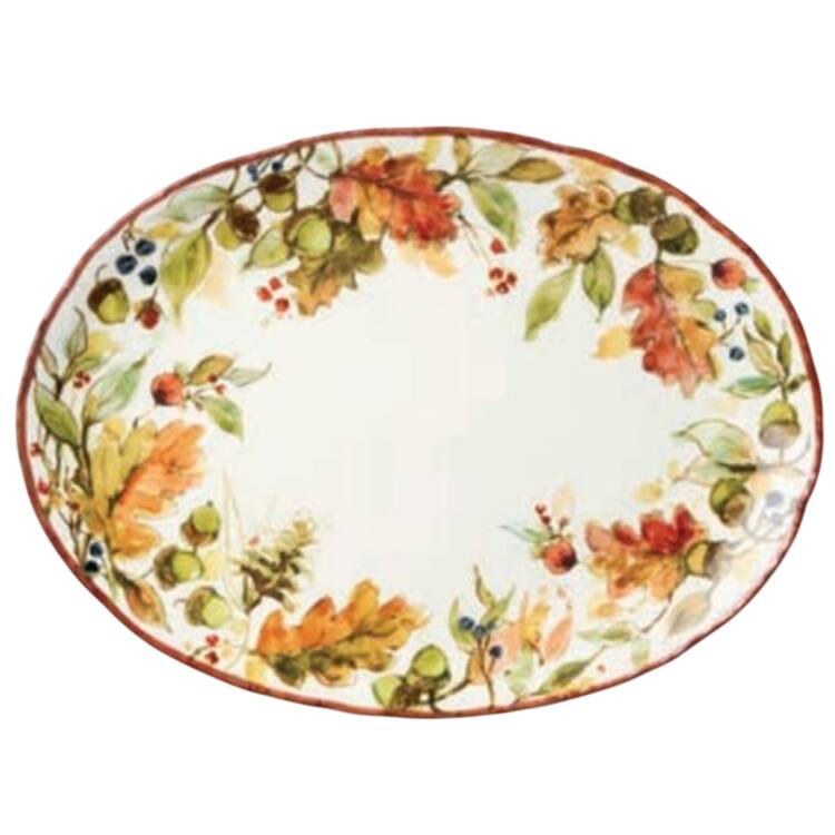 Autumn Meadows 16" Oval Serving Platter