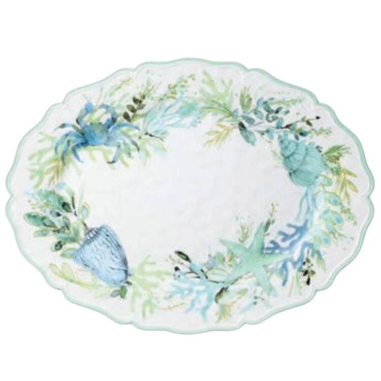 Sea Glass 18" Oval Serving Platter