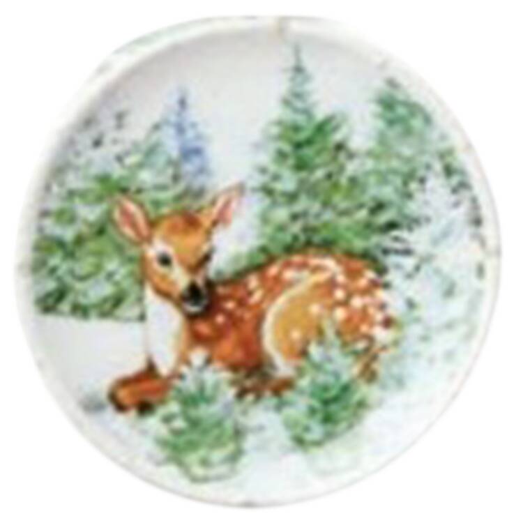 Winter's Cabin Canape Plate