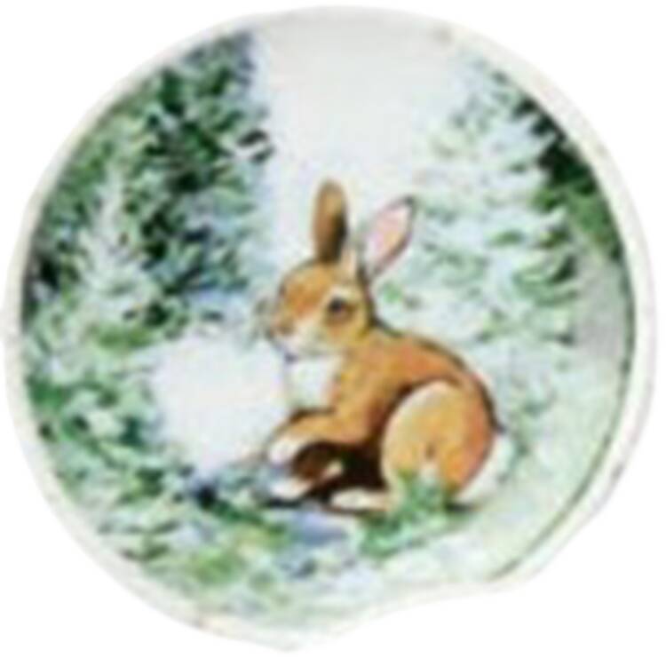 Winter's Cabin Canape Plate