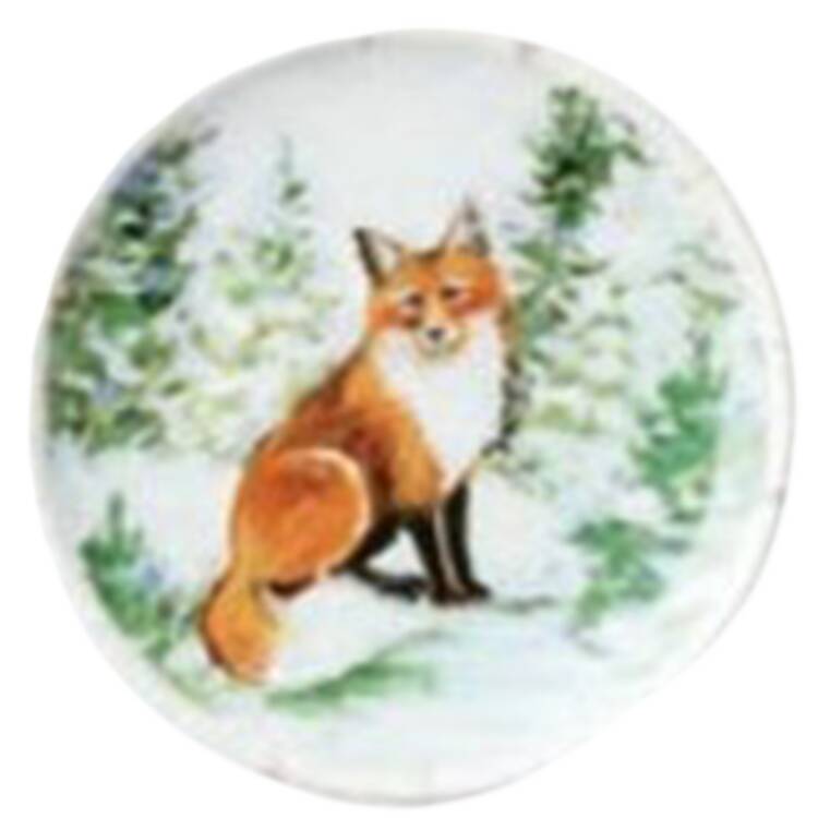 Winter's Cabin Canape Plate