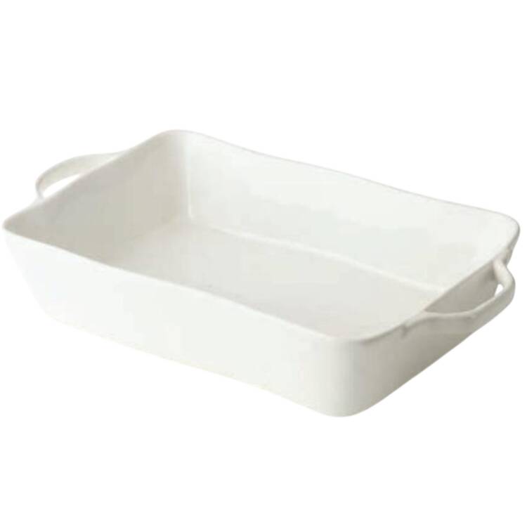 Linen Cream 16" Rectangular Baker