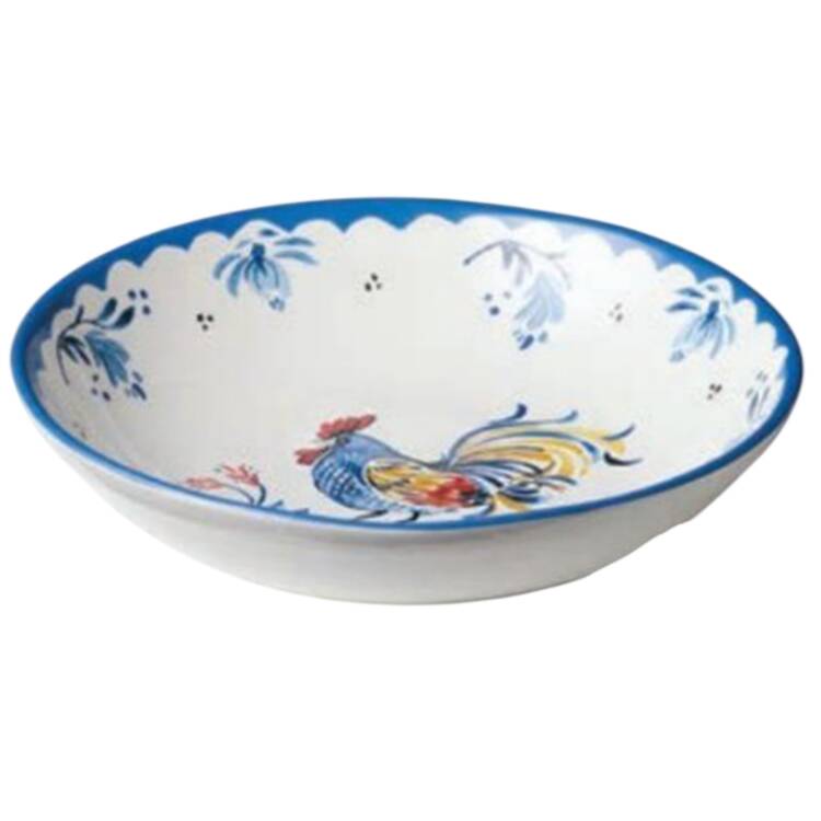 French Rooster 13" Round Serving Bowl