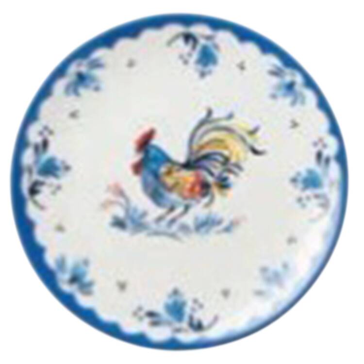 French Rooster Dinner Plate