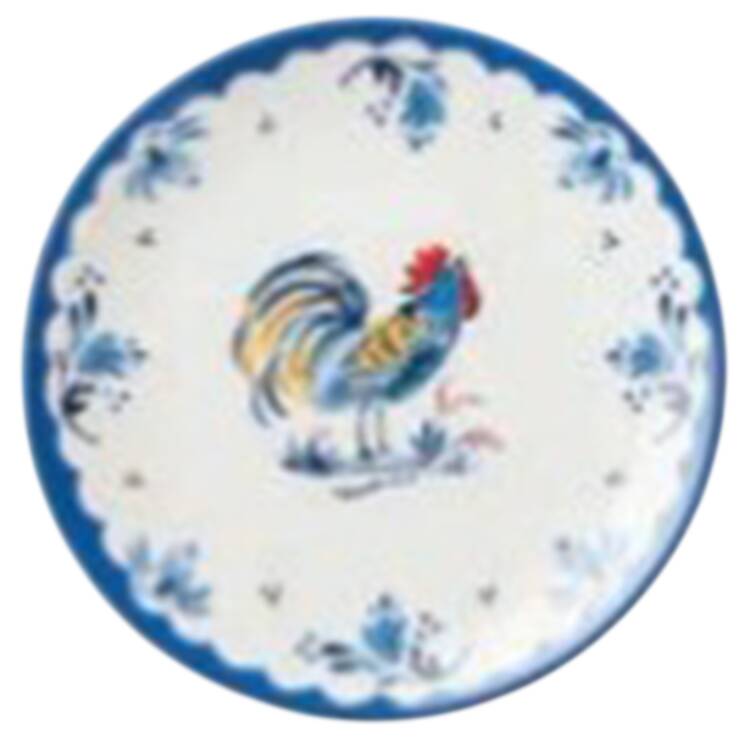 French Rooster Dinner Plate