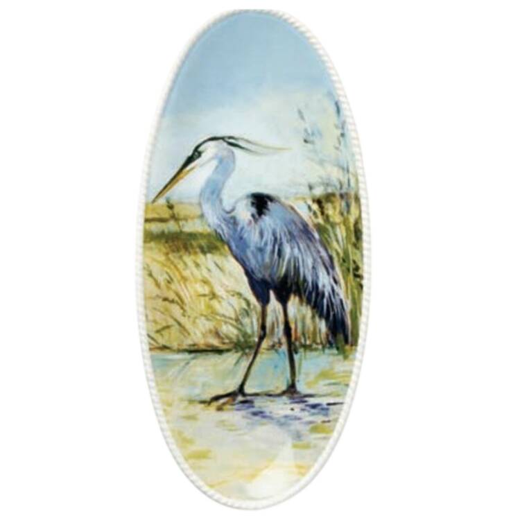 Coastal Birds 19" Fish Platter
