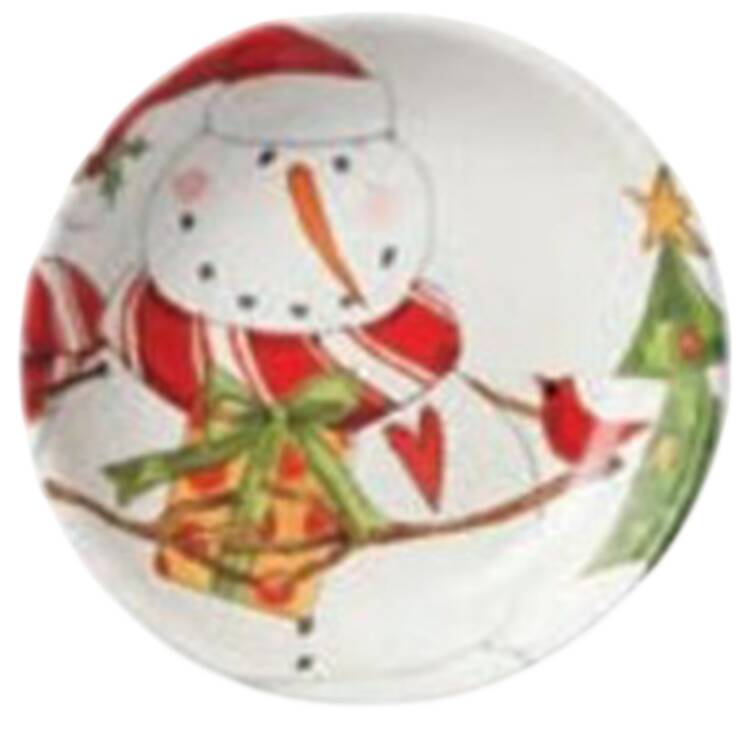 Snowman Delight Individual Pasta Bowl