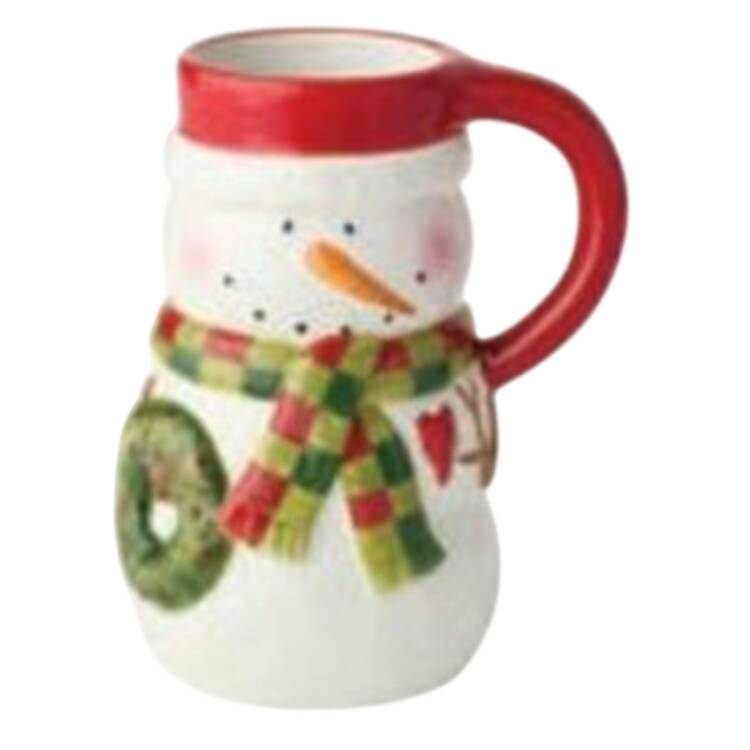 Snowman Delight Figural Mug