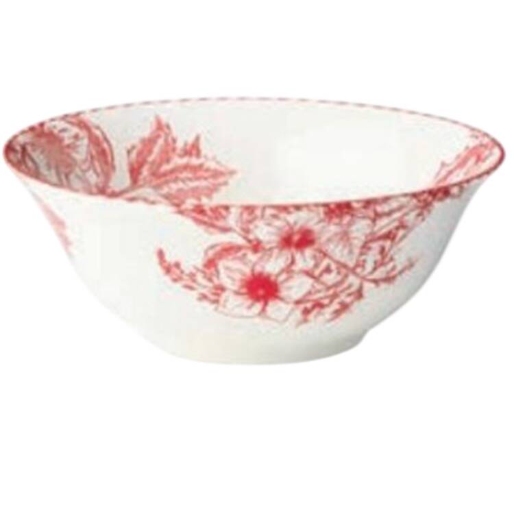 Crimson Noel 10" Round Deep Bowl