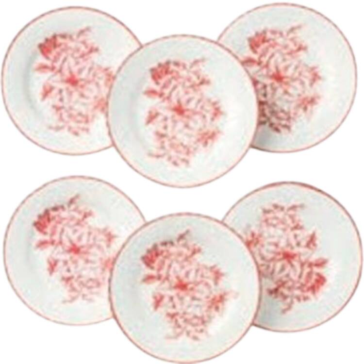 Crimson Noel Canape Plate