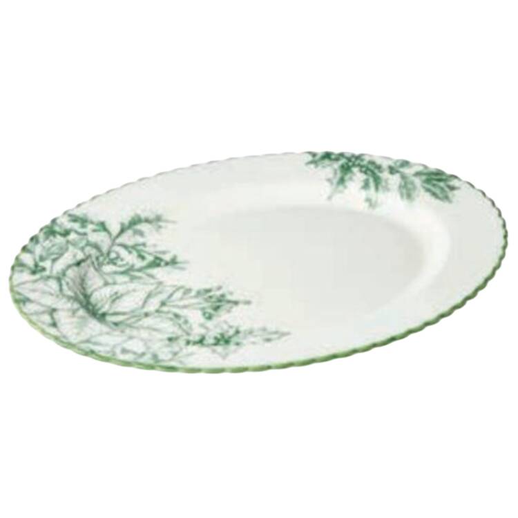 Winter's Evergreen 16" Oval Serving Platter