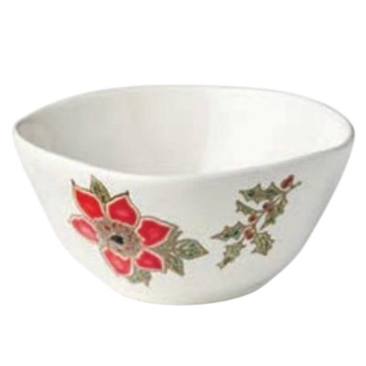 Festive Blooms Individual Ice Cream/Dessert Bowl