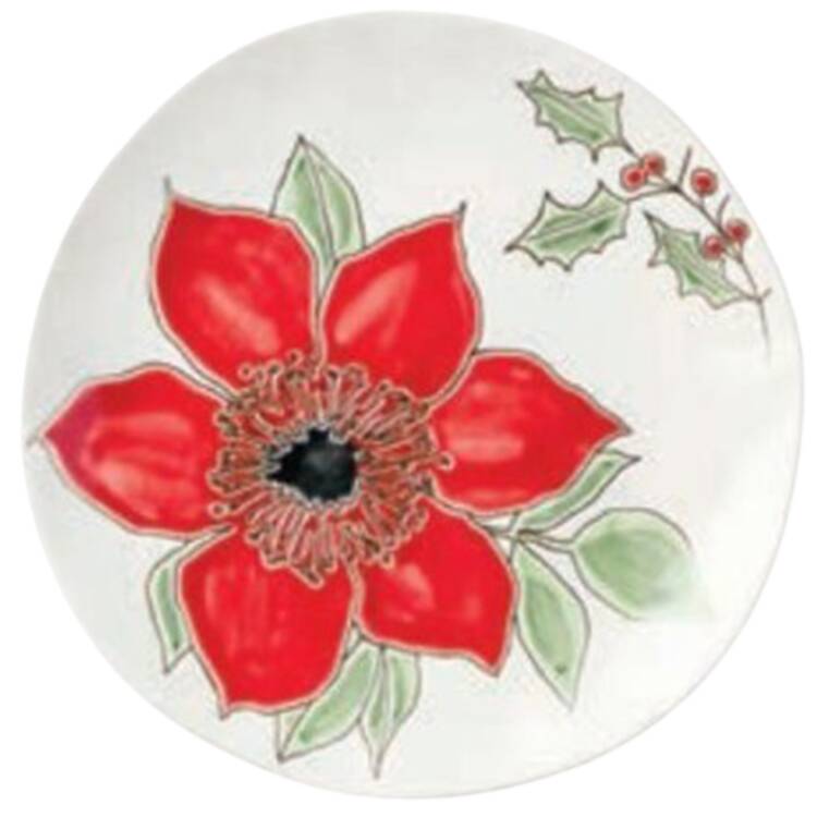 Festive Blooms Dessert/Pie Plate