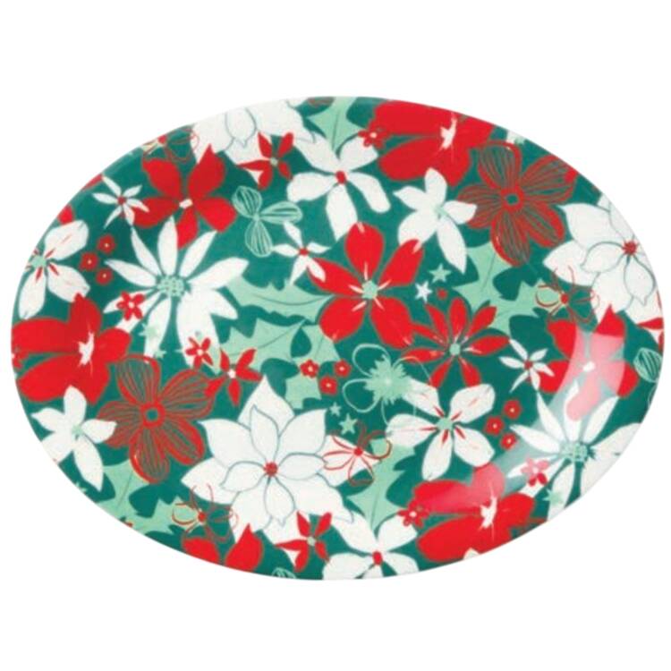 Holiday Spruce 16" Oval Serving Platter