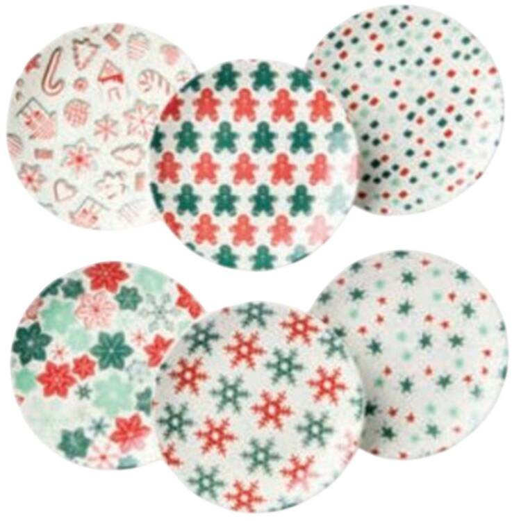 Holiday Spruce Canape Plate