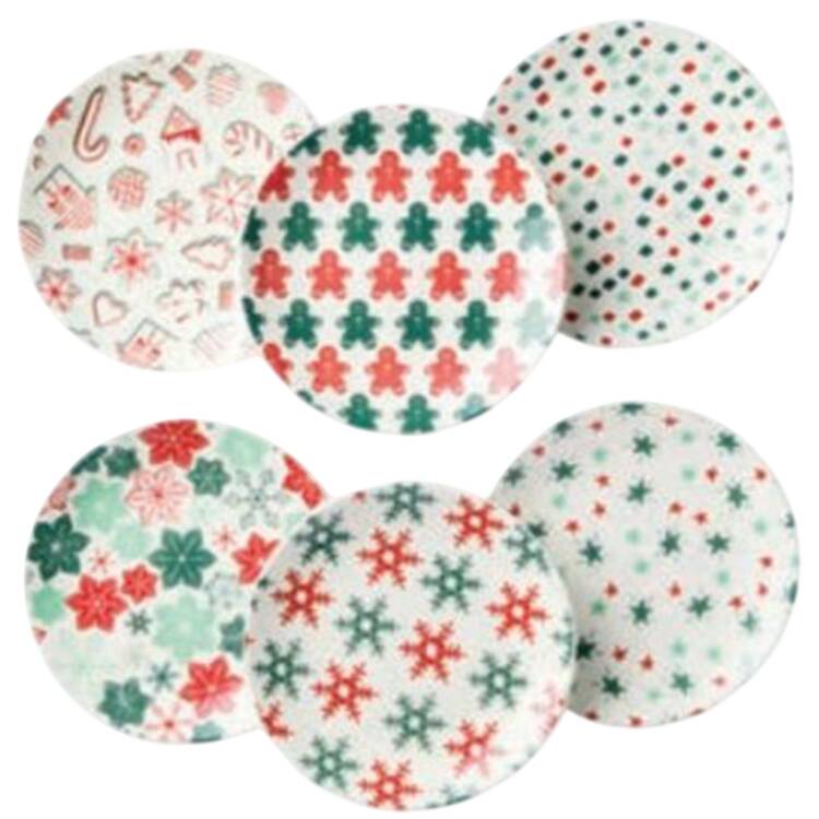 Holiday Spruce Canape Plate