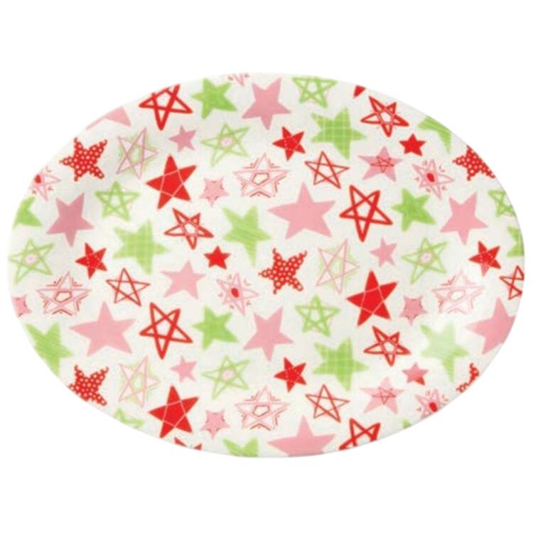 Scarlet Ribbon 16" Oval Serving Platter