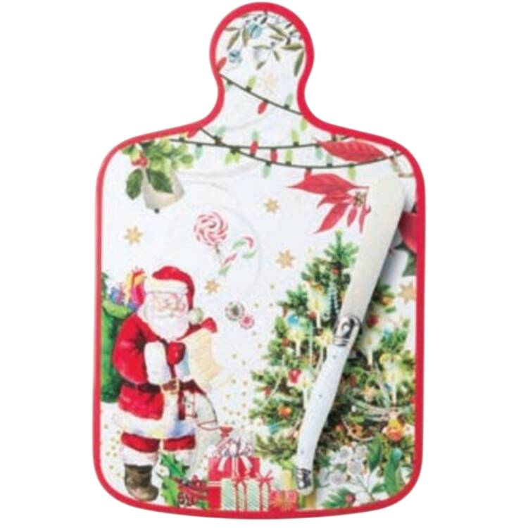 Santa's Delivery Melamine Cheese Board & Knife Set