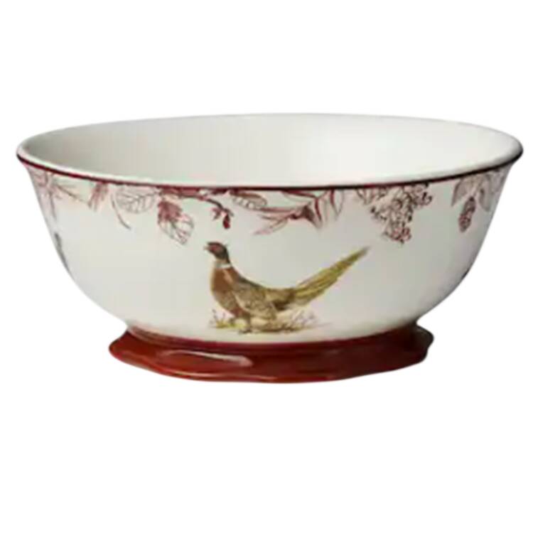 Pheasant Grove 11" Round Deep Bowl
