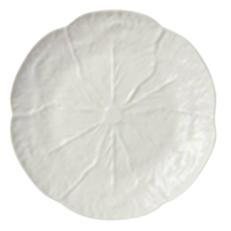 Le Jardin White Cabbage Salad/Dessert Plate by Certified International