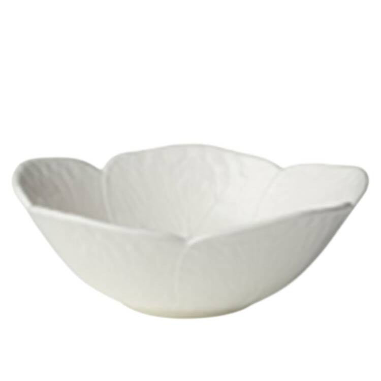 Le Jardin White Cabbage Coupe Cereal Bowl by Certified International