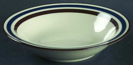 Akey Blue Rim Cereal Bowl