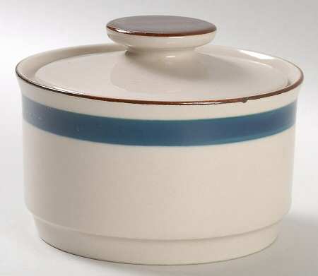 Akey Blue Sugar Bowl & Lid