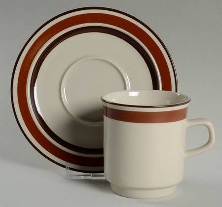 Akey Sienna Flat Cup & Saucer Set