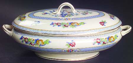 Indian Tree Oval Covered Vegetable