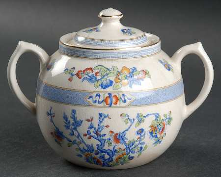 Indian Tree Sugar Bowl & Lid