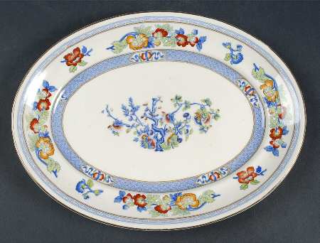 Indian Tree 10" Oval Serving Platter
