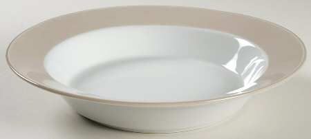 Adagio Taupe Rim Soup Bowl